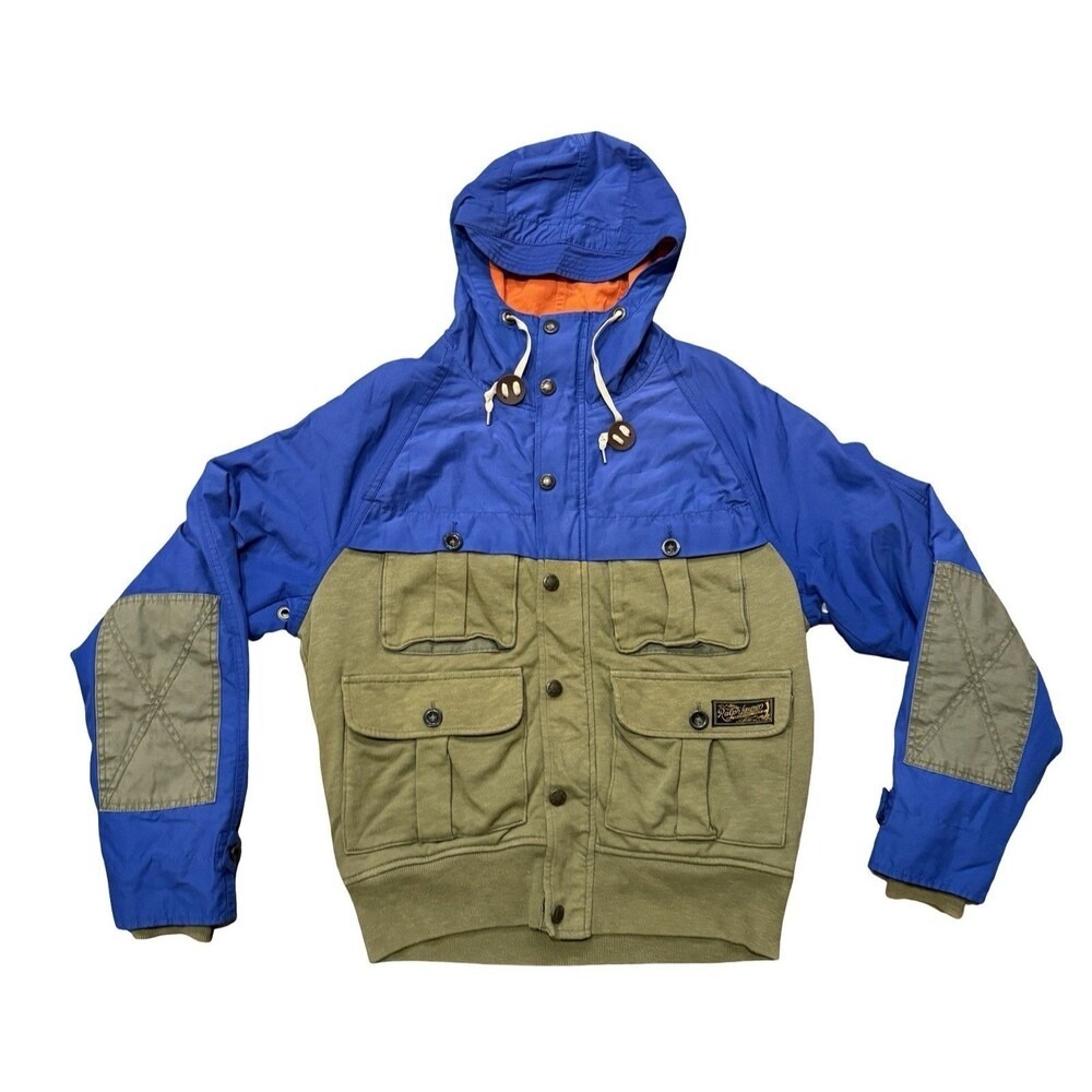 Polo Ralph Lauren Hooded Expedition Utility Jacket Cargo Military Mens Small
